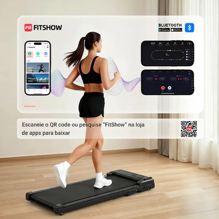 Esteira para caminhada Equipamento de fitness doméstico Capacidade máxima de 120 kg Dupla voltagem