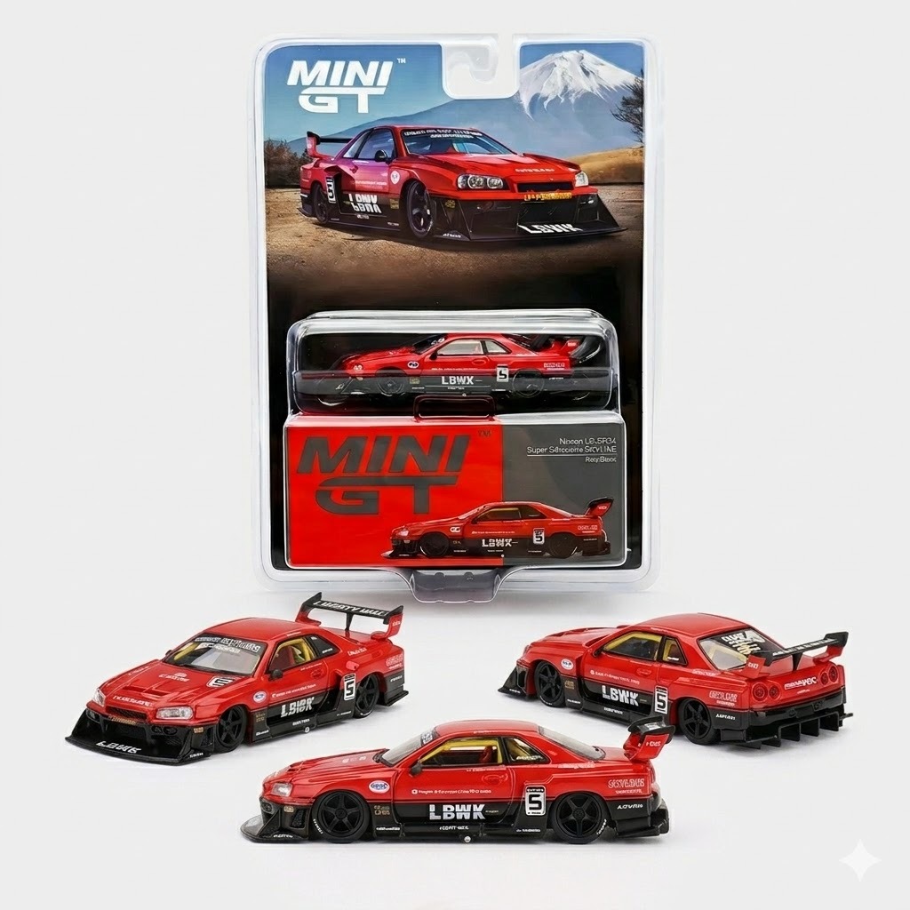 Mini GT & Kaido House | Escala 1:64 Diecast | Vários Modelos