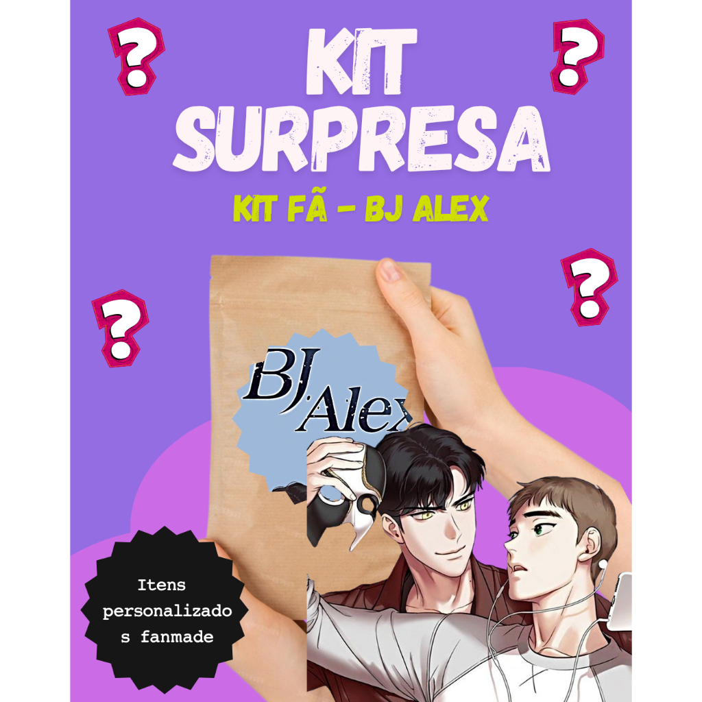 Kit Fã BJ Alex BL Personalizável | Kit Utt | Kit Personalizado