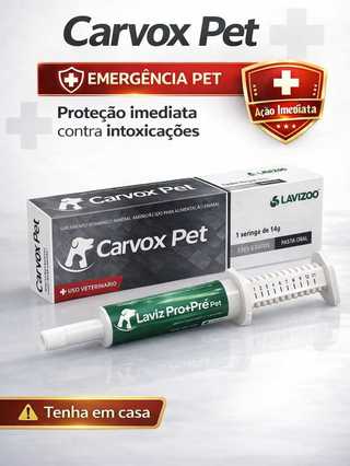 Carvão Ativado para Emergências Pet