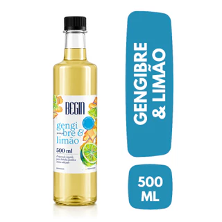 Xarope Gengibre E Limão 500ml Begin - Soda Italiana E Drinks