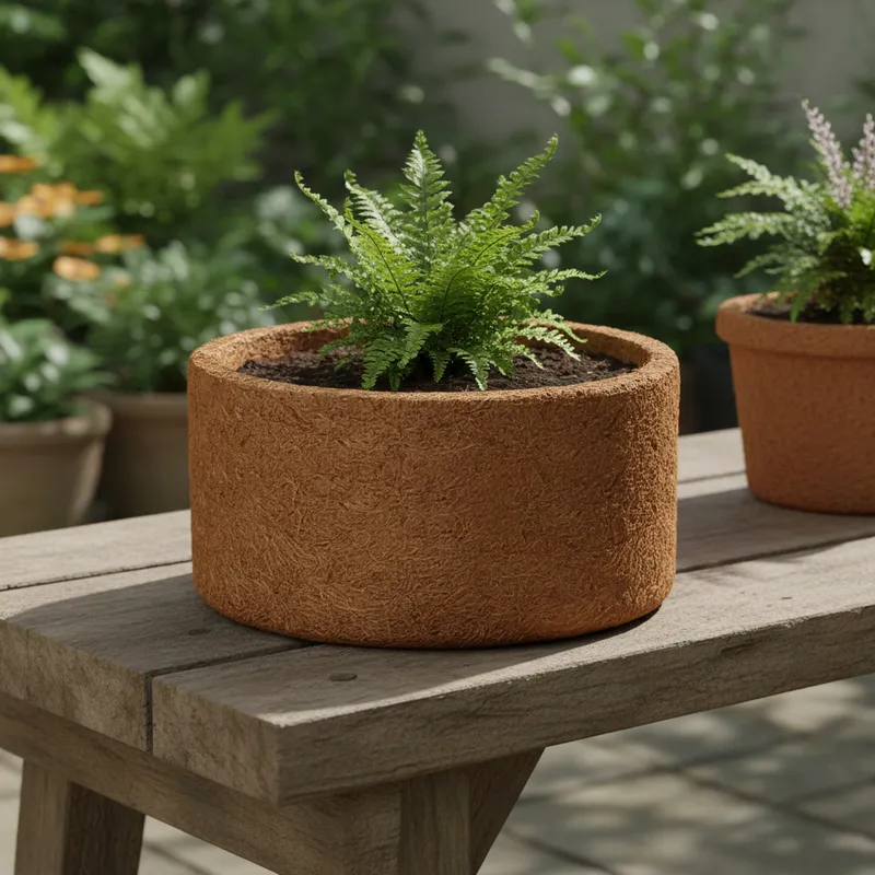 Vaso De Fibra De Coco 25cm N° 4 Xaxim Orquídea Plantas 1, 2 ou 3
