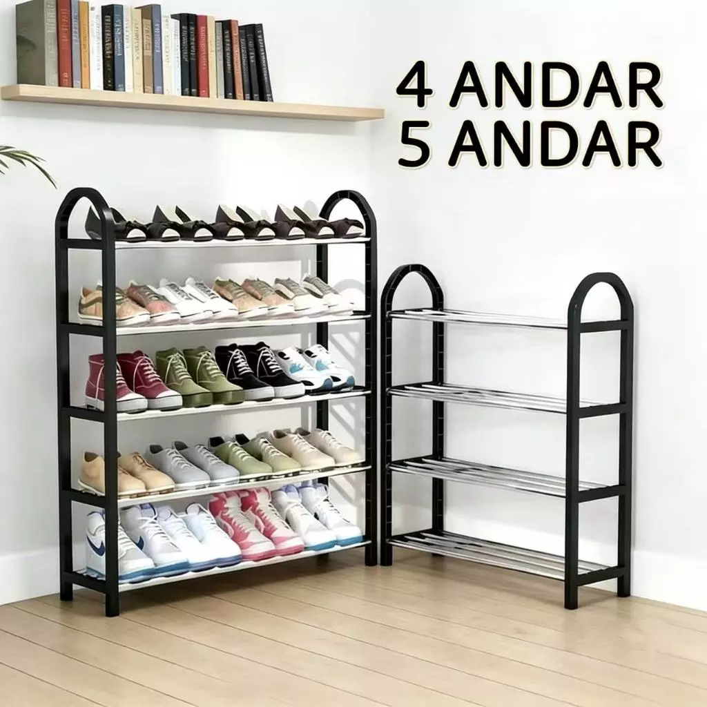 4/5 Andares Sapateira Multiuso Desmontável Organizadora de Sapatos e Tênis 8/10 Pares Para Livros e Brinquedos
