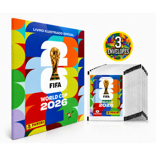 Kit Álbum Copa Do Mundo FIFA 2026 Brochura + 7/21/35/70 Figurinhas Pacotes Colecionáveis Originais — foto 3 — Achou Levou Brasil