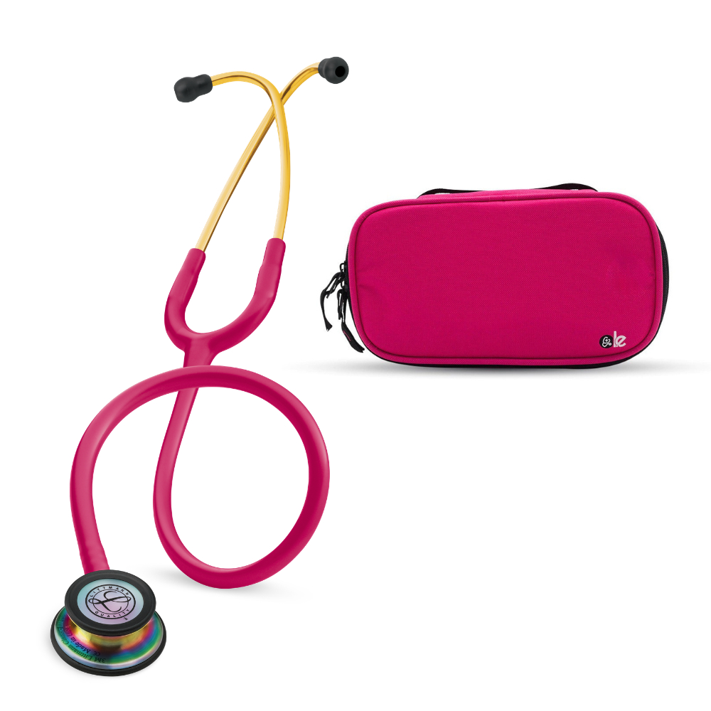 Estetoscópio Littmann Classic III Framboesa Rainbow 5806 + Case