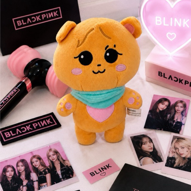BLACKPINK DOLLぬいぐるみ gomdeuki jennie ジェニ Pelúcia Gomdeuki BLACKPINK Jennie Fanmade 22cm Kpop | Shopee Brasil