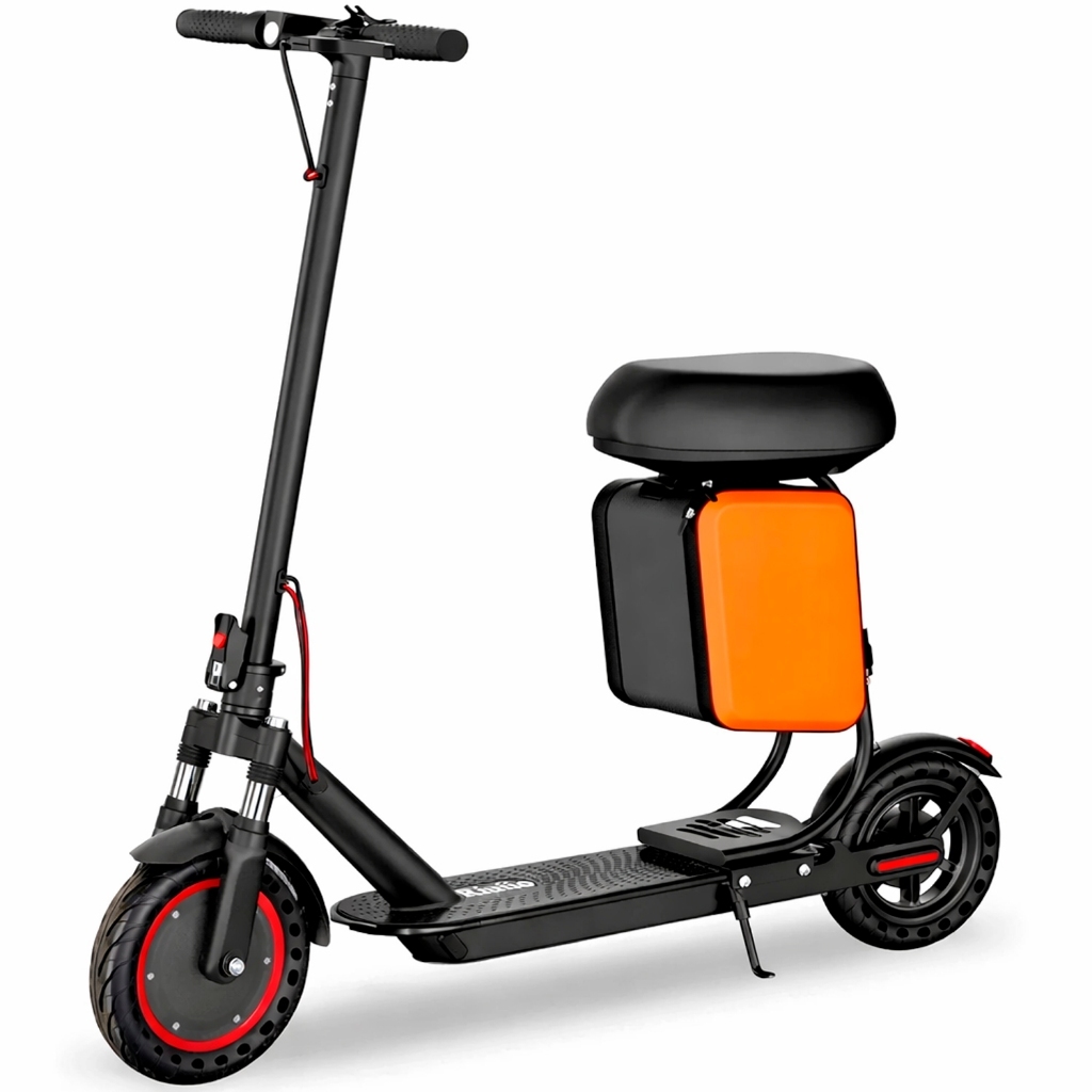 Patinete com Banco Elétrico Dobrável 350W | Autonomia 35KM + Velocidade 30KMH | Suporta até 150KG