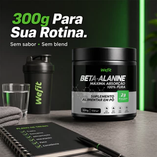Beta Alanina Pura 300g Sem Sabor Wefit