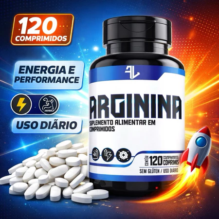 L Arginina 120 Comprimidos Suplemento Alimentar Premium