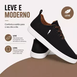 Tênis Masculino Polo Blu Casual Lona Leve Premiun Moderno Cano Baixo