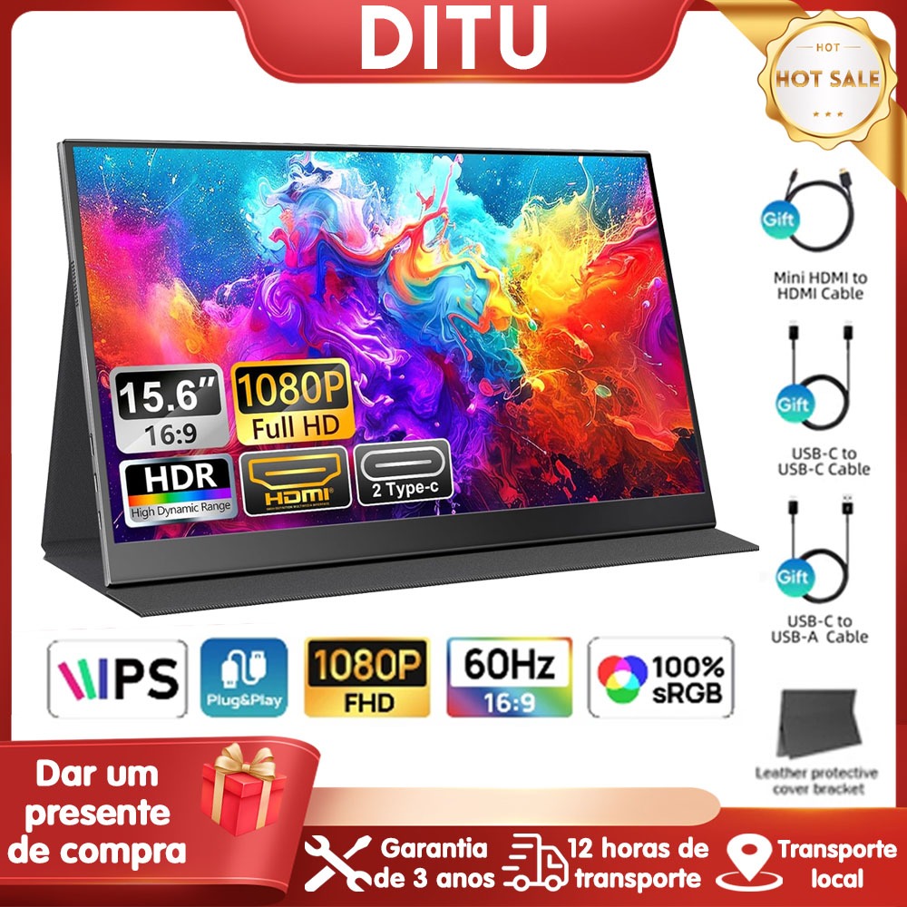 Monitor Touch Screen IPS Full HD para PDV e mais