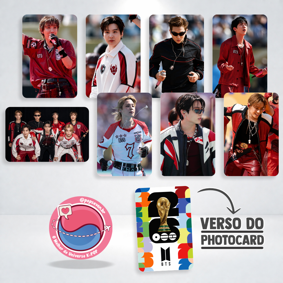 Photocards BTS OT7 | Arirang | Pack com 8 Cards | Fanmade Premium