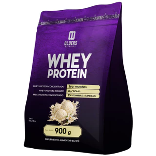 Suplemento Whey Protein Creme de Baunilha Auxilia na formação dos músculos e ossos com Vitaminas A, B1 e B2
