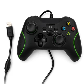 Controle Joystick USB Com Fio Para Xbox 360 / PC / PS3 / TV Box Android - Alta Precisão