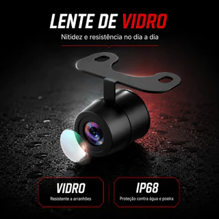 Câmera de Ré Borboleta Colorida Automotiva Estacionamento