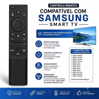 Controle Remoto Para SAMSUMG SMART TV 4K 8K. Envio imediato pronto para uso