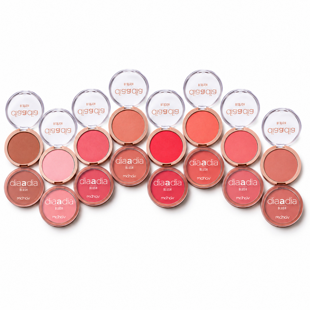 Blush Dia a Dia Mahav Unitário Cintilante ou Matte | Shopee Brasil
