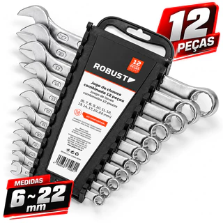 JOGO DE CHAVE COMBINADA 12 PEÇAS 6-22mm GEDORE ROBUST S09105012