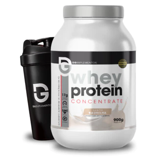 Kit Whey Protein Concentrate 900g + Coqueteleira - DG Labs