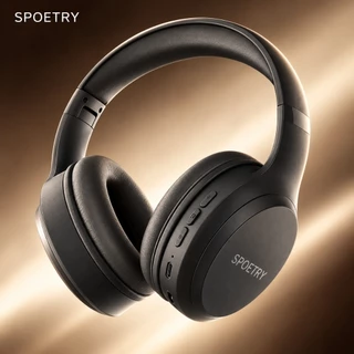 Spoetry-Fone de ouvido Wireless Headset sem fio Bluetooth Dobrável Alta Qualidade Bass Cancelamento Ativo de Ruído M16