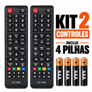 Controle Remoto TV Samsung Smart TV LCD Smart Hub Universal 7028 Compatível