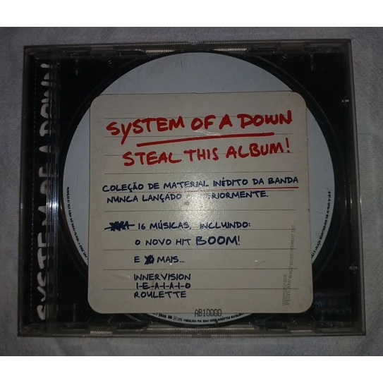 Cd System Of A Down - Steal This Album ! - Muito Bom Estado | Shopee Brasil