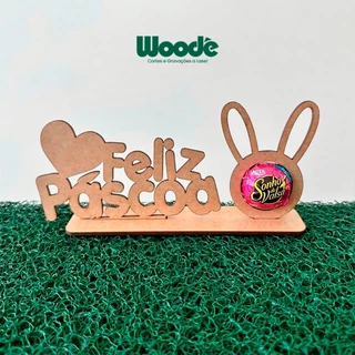 Kit 5/10/15/20 Porta Bombom Coelho Páscoa Com Frase Lembrancinha Presente MDF Cru em Oferta na Shopee