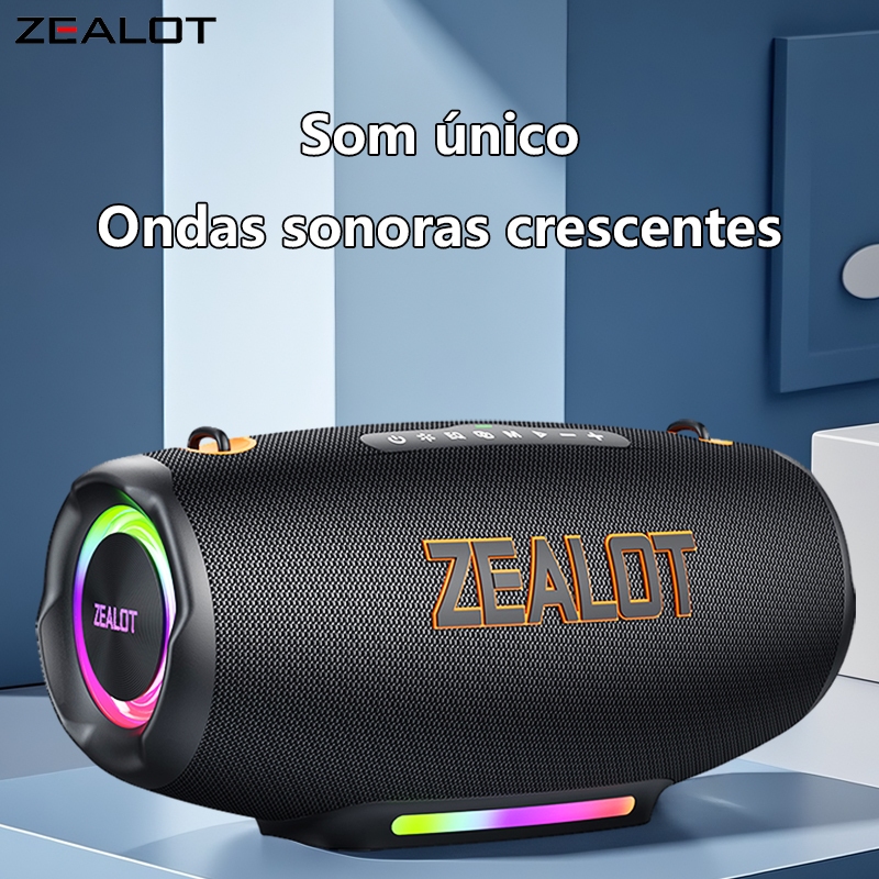 Caixa De Som Bluetooth Portátil 100w Zealot S127 | Shopee Brasil