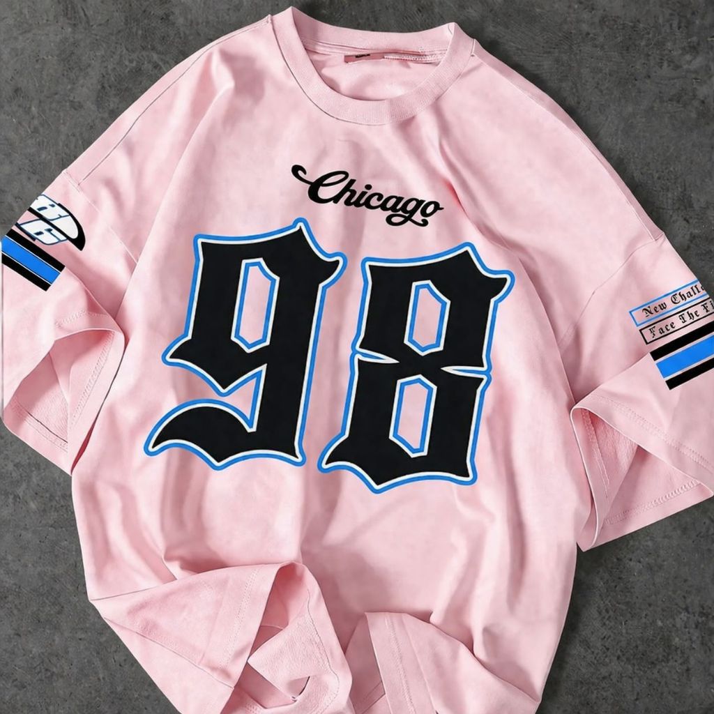 Camiseta T-shirt Chicago 98 Streetwear New Challenge Jersey Estilo