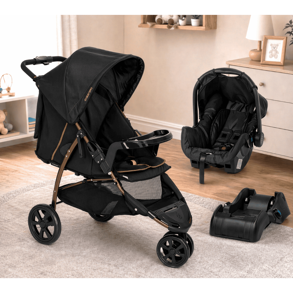 Carrinho de Bebê Galzerano Cross Trail Passeio 3 Rodas Travel System ...
