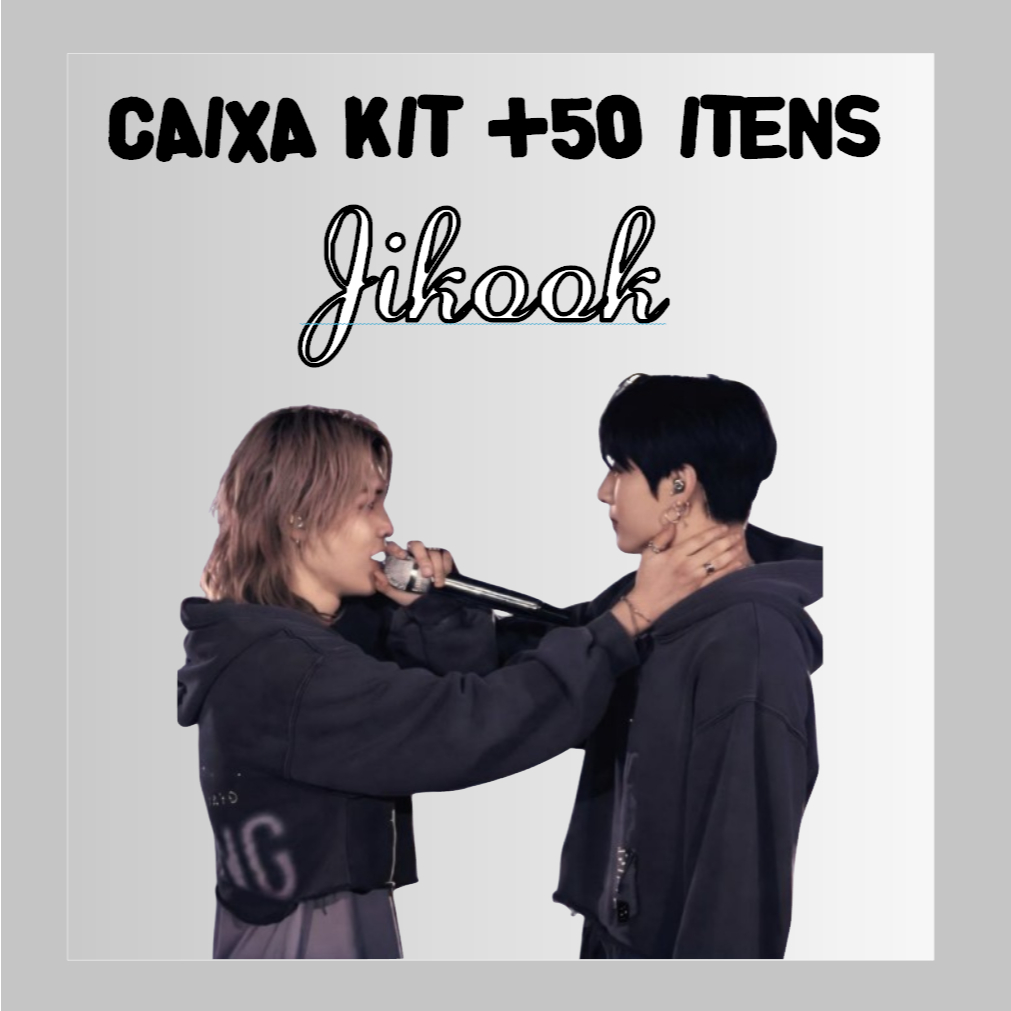 CAIXA BOX KIT JIKOOK - JIMIN E JUNGKOOK KPOP - MAIS DE 50 ITENS