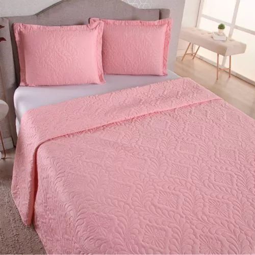 Kit Colcha Cobre Leito Luxo Matelado Casal Padrão,Queen,Solteiro,King MELHOR CUSTO BENEFÍCIO - Imagem 4