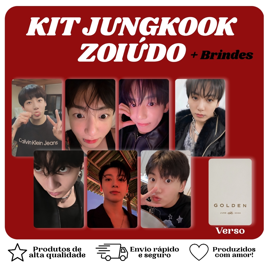 Kit Photocard Jungkook Zoiúdo | Bts, k-pop | Photocard alta