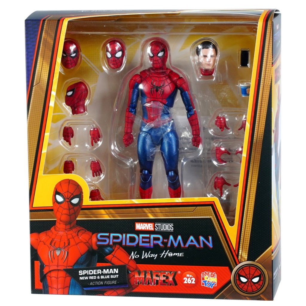 アメコミ MAFEX No.262 SPIDER-MAN RED BLUE SUIT OO Boneco Spider-man Mafex #262 No Way Home Red And Blue | Shopee Brasil