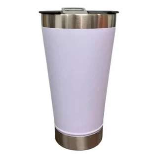 Copo Térmico Com Tampa Abridor Lisa Inox 500ml