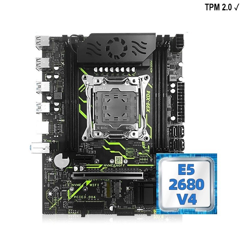 Placa Mãe X99 com Intel Xeon 2680 v4 e Módulo TPM 2.0 no Brasil