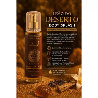 Body Splash Masculino - Leão do Deserto Bourbon 200ml - Miss Rôse
