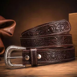 Cinto Country Cowboy Fivela Tradicional Reforçado Masculino e Feminino Luxo Original Envio Imediato