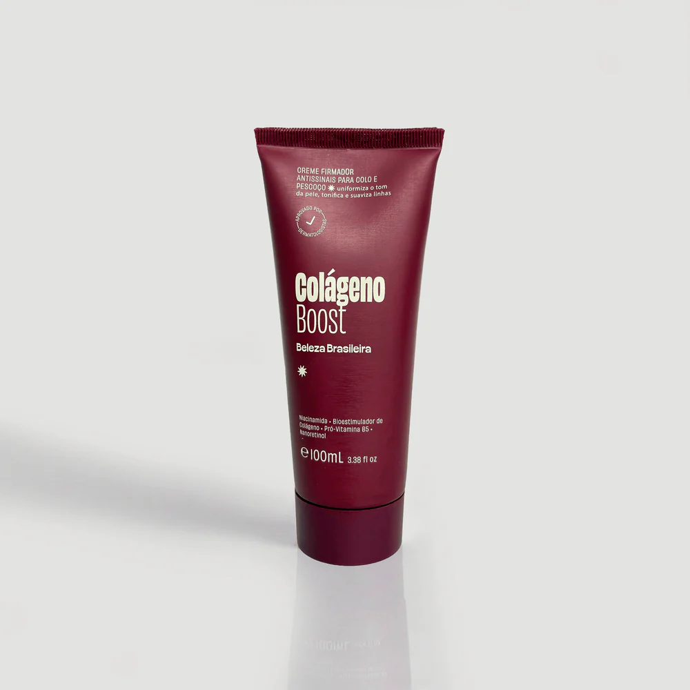 Colágeno Boost Beleza Brasileira 100ml Creme Firmador para Colo Pescoço ...