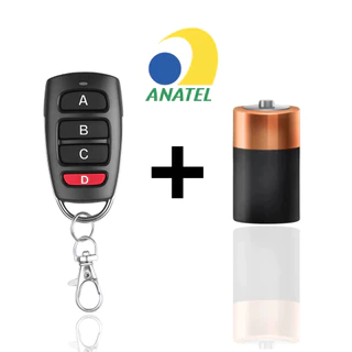 Controle Remoto universal ORIGINAL para Portão Electrónico Garagem Compatível 433Mhz automático 4 Botões Residencial 7