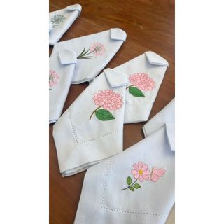 Guardanapos Bordados Mesa Posta Premium Floratta Linho Misto 45x45cm ...