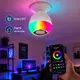 Lâmpada LED RGB Musical E27 Bluetooth com Controle e Caixa de Som Integrada