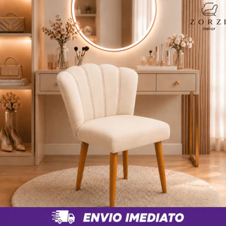 Pronto Entrega - Cadeira Poltrona Decorativa Pétalas de Flor Sala de Estar Recepção