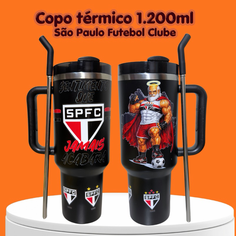 COPO TÉRMICO 1.200ml - TRICOLOR UNICO DO BRASIL