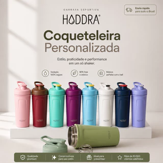 Coqueteleira Termica 700ml Garrafa Inox Shakeira com Misturador Academia Fitness Proteína