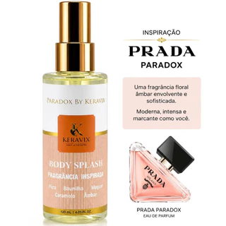 Body Splash 120ml Keravix Fragrâncias Inspiradas em Perfumes Femininos Importados Longa Duração