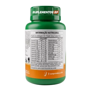 Multivitamínico A - Z Poliday 800mg FDA approved - 60 capsulas