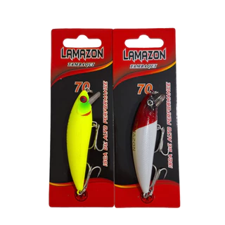 Kit 2 Isca Artificial Meia Água 7cm 9,2gr Estilo Inna 70 Lamazon Tambaqui 70