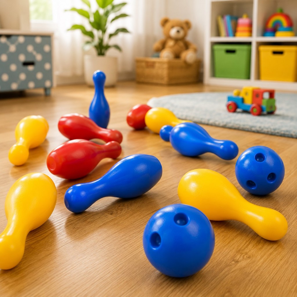 Jogo De Boliche C/ 6 Pinos Cores Sortidas 7001 Cardoso Toys