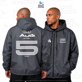 Corta Vento F1 Bortoleto Audi Edição Red & Black #5 Tecido Leve